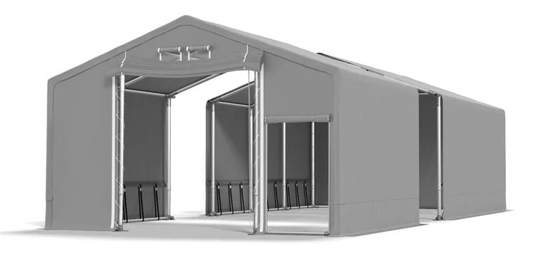 Skladová hala 8×20×2 m (oceľ + PVC 600g)